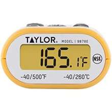 Taylor Termómetro Digital Compacto Impermeable, LCD Retroiluminado Ámbar, HOLD(default) - Tipo 1 - Ver 5