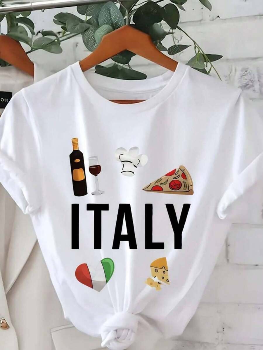 Camiseta 100% algodón elegante de manga corta y cuello redondo para mujer con estampado de caballo y murciélago espeluznante - Top casual suave y ajustado para Halloween, ropa casual, fiestas temáticas - Lavable a máquina, comodidad para todas las estaciones, con diseño gráfico