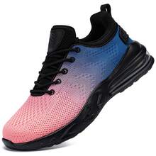 LARNMERN Women's Chef Shoes Professional Catering Industry Shoes Brand Waterproof Anti Slip High Elasticity Women's Hiking Shoes, Outdoor Sports Women's Ru Walking Shoes - Pink - View 9