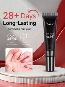 2pccs/1pc Super Strong Nail Glue 15g For Press On Nails - Quick Drying, Semi Solid, Long Lasting, No UV Light Needed