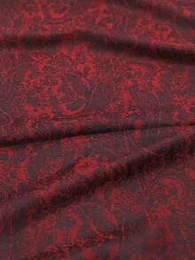 1 chiếc khăn Pashmina nữ kiểu Bohemian họa tiết Paisley Jacquard, khăn choàng Hijab tua rua cổ điển để chống nắng, thích hợp cho mặc hàng ngày, mùa xuân/hè, đi biển, nghỉ lễ, du lịch. - Màu Đỏ Sâu - Xem 6