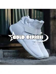 High-Top Basketball Shoes, Athletic Style, Training/Gym Shoes, Men's And Women's, Non-Slip, Stylish, Various Colors, Sizes 38 To 44. 24-Hour Shipping! - 白色 - 查看 2