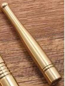 1个便携式三合一黄铜香烟过滤嘴：减少焦油，提升您的吸烟体验！男女皆宜，可重复使用且可清洗的香烟嘴