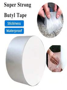 防水密封膠帶,自粘高溫鋁箔丁基橡膠膠帶,防水抗壓屋頂水管裂縫修復止漏貼紙,高溫抗壓鋁箔加厚丁基帶,牆面泳池屋頂裂口管道修復密封自黏帶,陽光房防水和閉漏帶,自粘式平房裂縫 - 彩色 - 查看 2