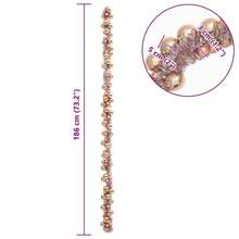 Christmas Ball Garland Rose Gold 186 Cm Polystyrene - Gold - View 8