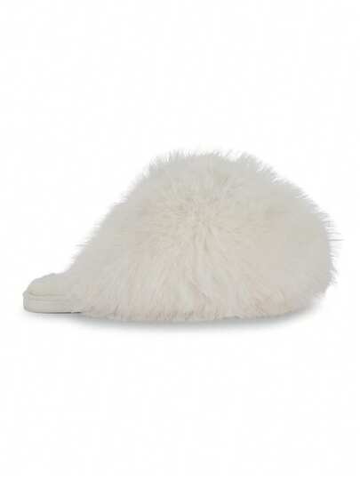 Truffle Collection Women's Fur Slippers In Beige - Size S-L - Shipped Directly From The UK- Delivery In 3-5 Days! - Warm And Fluffy - Ladies Stylish Autumn Winter Cosy Slipper - Closed-Toe Design, Comfortable Fit, Fashionable Loungewear Footwear