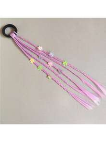 1 Diadema De Trenza Con Perforaciones Para Niñas, Con Cuentas Coloridas, Estrellas, Mariposas, Conchas Y Brillos Para Usar Todos Los Días, En La Playa, En La Calle, Viajar, Vacaciones Y Sesiones De Fotos De Niños Lindos