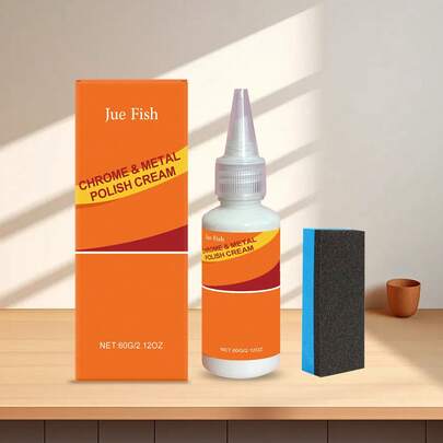 Metal Polishing Paste, Rust Preventive Cleaning & Care For Shine On Stainless Steel & Aluminum Products Surface