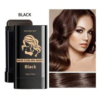 SEEMSURE染发棒，自然发色，遮盖白发，方便持久滋养，适合遮盖白发，快速上色，适合所有发质，旅行装，适合日常/旅行使用