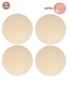 2/4/6pcs Reusable Silicone Nipple Covers, Strapless Invisible Self-Adhesive Breast Petals, Convenient Gift Box, Women Lingerie Accessories To Prevent Nipple Protrusion - Multicolor - View 19