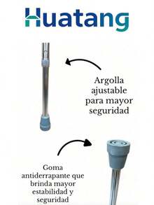 BASTON FIJO - Plateado - Ver 4