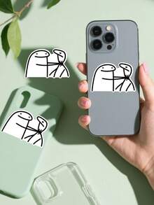 1/3/6 件趣味手绘“Slaaaaaay”贴纸 - 纸质材质，手机、电脑贴花，节日送礼佳品，趣味图形贴纸，趣味表情包，送给她的礼物，生日礼物 - 彩色 - 查看 6