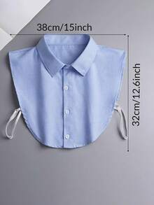 4 Pieces/1 Piece Unisex Solid Color Professional Versatile Pointed Collar Fake Collar Shirt Collar Suit Inner Collar Detachable Collar Fake Collar,The Fabric Is Made Of Soft Polyester Material. It Is Recommended That You Place It In A Ventilated Area For 1-3 Days To Dissipate The Odor Of The Material, Or Clean And Dry It Before Wearing It For A More Comfortable Fit. For Dress For Christmas Decor
