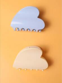 4/2/1 pieza Nuevo clip de pelo coreano de color crema con forma de corazón, versátil, de agarre, temperamento, para el moño en la parte posterior de la cabeza, pinza para el cabello, relleno de calcetines, relleno de calcetines, relleno de calcetines para mujeres, relleno de calcetines para mujeres, regalos de Navidad, regalos, relleno de calcetines de Navidad, regalos para mujeres, regalo, regalo de Navidad, relleno de calcetines para adultos, relleno de calcetines para adultos, accesorios para el cabello, accesorios para mujeres, relleno de calcetines, accesorio de cabello de mayoría de edad, accesorios de cabello de Navidad, ideas de regalo para mujeres, relleno de calcetines de belleza, regalos de Navidad para mujeres - Multicolor - Ver 11