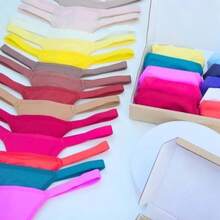 Set Of 12 Microfiber Double String Panties | Luxury Lingerie | Assorted Colors - Multicolor - Ver 16