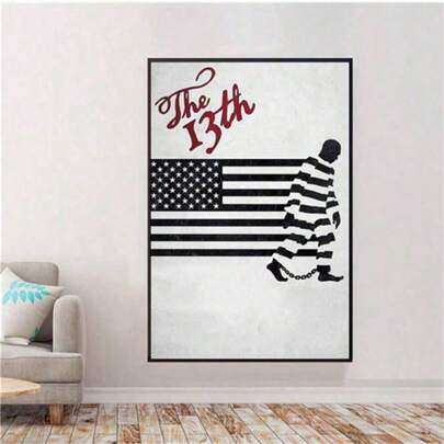 1 st. 13:e filmaffisch - poster - högkvalitativ kanvasfilmaffisch - väggkonst - heminredning - kanvasmålning rumsinredning väggkonst vardagsrumsinredning kontorsinredning sovrumsinredning köksinredning badrumsinredning väggdekor heminredning affischer orammade