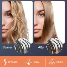 Hatteker Design Portable Electric Straightener Comb Hair Straightener Brush Hot Comb Brush - EU C Type Plug(220-240V) - View 8