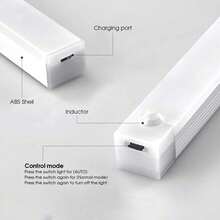 1个30厘米暖光无线LED夜灯，可充电，磁吸式人体感应灯，适用于衣柜、厨房、卧室、楼梯等场所。 - Multicolor - 查看 7