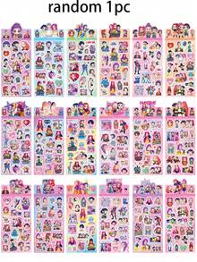 Mattel 18张K-Pop Wish Hunters Q版卡通贴纸超值套装（Rumi、Mira、Zoey角色），防水乙烯基贴纸，适用于笔记本电脑、水瓶、行李箱、日记本、剪贴簿、手工制作，生日、圣诞节、万圣节派对收藏品、粉丝礼物 - 彩色 - 查看 10