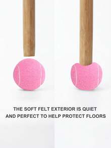 4个网球椅腿套，助行器专用网球（预切），4个预切助行器网球（老年人适用），预切球，适用于助行器脚套和椅子腿套，通用助行器滑行球，保护地板，适用于大多数椅腿 - 彩色 - 查看 7