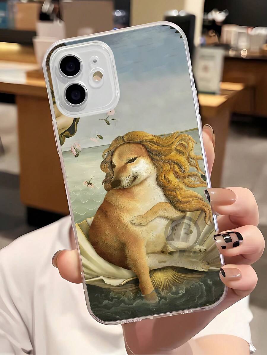 1pc Fashionable Personalized Small Dog Pattern Full Coverage TPU Phone Case Compatible With IPhone/Galaxy/17/17Air/17Pro/17ProMax/16/16Pro/16Plus/15/15ProMax/15Pro/11/12/13/14ProMax/12Mini/13Mini/11Pro/11ProMax/12Pro/12ProMax/13Pro/13ProMax/14Pro/14ProMax, Soft Shell, Creative High-End - Multicolor - View 1