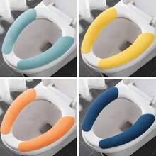 2pcs Self-Adhesive Toilet Seat Covers, Washable And Portable. Designed For Comfort, Hygiene And Ease Of Use. They Can Be Firmly Attached To The Toilet Seat, Forming A Soft And Sanitary Barrier. Reusable And Economical Alternative To Disposable Products.