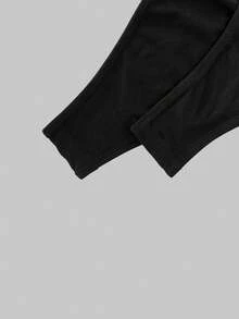 Petite Women's Fashion Casual Lace Patchwork Scoop Neck Bodysuit, Elegant Women's Long Sleeve Slim Fit Bodysuit With Beautiful Contrast Lace Details, Versatile And Stylish