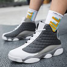 Men's Casual Sports Shoes High-Top Running Shoes Cushioning Pressure-Relieving - White Lime - View 6
