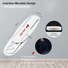 5er-Set Steckdosenleistenhalter - Selbstklebend & kabellos für übersichtliches Kabelmanagement
