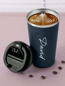 1 chiếc cốc cà phê bằng thép không gỉ tùy chỉnh, giữ nhiệt và làm mát, cốc latte cao cấp kiểu Châu Âu, cốc du lịch chân không hai lớp bằng thép không gỉ unisex, dung tích 17oz/500ml, có thể tái sử dụng, cốc chống rò rỉ, khắc tên cá nhân hóa, thích hợp cho cà phê, trà, đồ uống lạnh, quà sinh nhật tuyệt vời nhất cho cô ấy/anh ấy, chồng, vợ, chị gái, quà tốt nghiệp, quà Giáng sinh, quà kỷ niệm, quà tựu trường và tốt nghiệp, quà cho phù rể/phù dâu, quà tặng khách, trang trí văn phòng, hộp đựng đồ du lịch, quà tặng cá nhân hóa. - Nhiều màu - Xem 4