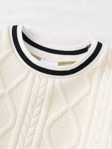 2pcs Baby Girls Casual Fashion Cute Bow Decor Long Sleeve Striped Splice Top And Flare Pants Set, Baby Girl Clothes, Autumn/Winter