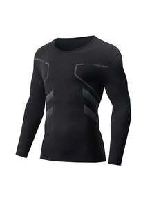 2pcs Men's Thermal Underwear Set, Autumn/Winter Long Johns Shirt + Pants Adult Crew Neck Thermal Clothing Set