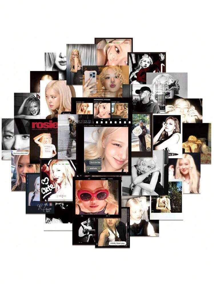 50 Korean Park Chae Young Rosie Stickers  Merchandise Notebook Luggage Stickers - 1 - Xem 3