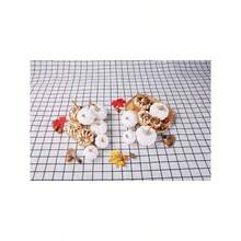 - 8 calabazas artificiales de diferentes tamaos para decorar, adornar y exhibir en otoo, Halloween, Da de Accin de Gracias y festividades, color naranja y naranja oscuro - inicial - Ver 6