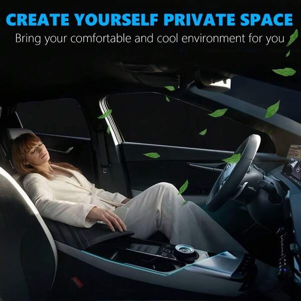 1pcs Heavy-Duty Reflective Foldable Car Sunshade, Universal Front Windshield Heat Shield With Storage Bag, UV Protection, Small Car Specific, Summer Cooling And Interior Temperature Control, Car Accessories, Car Cover, Car