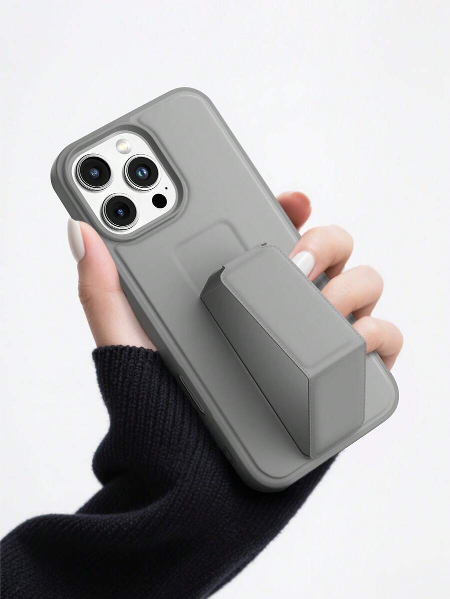 13/11 Kickstand Phone Case, Compatible With IPhone 16 Pro Max Kickstand Phone Case, Cool Apple 17 Pro Max Foldable Kickstand Phone Case, Shockproof Phone Case, Galaxy S25 FE Fashion Kickstand Phone Case, Galaxy A17/A07/A56/A16/A55 Phone Accessories, Hybrid 16/16e Phone Case, Redmi 15C Phone Case - Grey - View 1