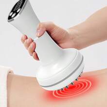 An Easy-To-Use, Comfortable, And Lightweight Electric Meridian Brush Personal Massager/Massage Device - A Home Electric Meridian Brush/Gua Sha Tool To Relax Body Muscles. A Christmas Gift. - trắng - Xem 3