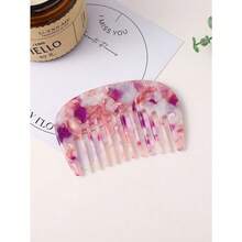 1pc Classic Vintage Small Makeup Comb, Sweet Cute Portable Pocket Size For Women Daily Grooming ,Comb Hair ,Hair Styling Tools - 彩色 - 查看 12