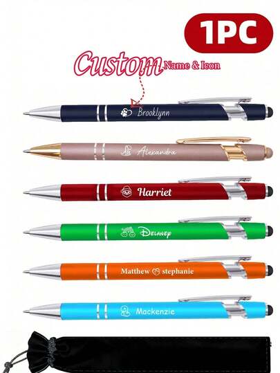 1/5/10/20 pièces Stylos à bille personnalisables, outils d'écriture personnalisés, convenant pour la gravure de noms et de sites web d'entreprise, choix idéal pour les hommes, anniversaires, cadeaux d'anniversaire, cadeaux promotionnels, papeterie