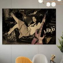 1张Mitski复古美学音乐海报，高品质高清微喷帆布墙画，防水房间装饰，通用节日礼物，12x16英寸（不含框） - 彩色 - 查看 4
