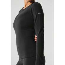 Alo Yoga Airbrush Winter Warm Nocturne Long Sleeve - Black |  | Men Outdoor Hoodies & Sweatshirts - 黑色 - 查看 4