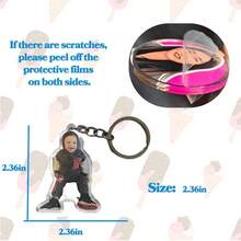 Customized Photo Keychain, Cat Photo Keychain, Customized Acrylic Pendant, Logo Printed Keychain, Keychain, Family Photo Keychain