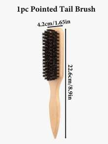 1 Piece Unisex Hair Comb And Beard Brush, Fragrance-Free Professional Hairstyling Brush, Gradient And Clipper Cleaning Comb, Slick Back Smoothing Tool, Thick/Thin Hair Comb, Great For National Day, Bathroom, Scalp Massage, Back To School, Travel Vacation And Daily Life, Holiday Gift For Family And Friends - Multicolor - View 6