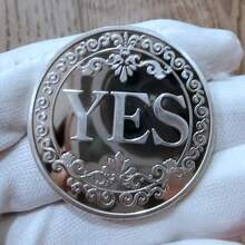 قطعة واحدة من عملة تذكارية لاتخاذ القرار YESNO، عملة محظوظة، عملة معدنية ثلاثية الألوان (ذهبي، فضي، نحاسي)، مناسبة كهدية لصغار السن، الأزواج، الزملاء، الأصدقاء، كبار السن، الأطفال، زملاء الفصل. قابلة للاستخدام كهدايا أعمال، هدايا إعلانية، هدايا ترويجية، هدايا عيد، جوائز وتذكارات.