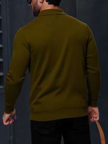 Men Sweaters - Olijfgroen - Bekijken 2