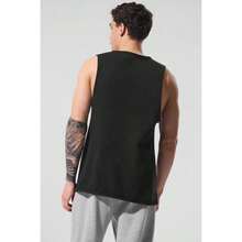Alo Yoga Society Raw Edge Tank - White |  | Pilates Set - Black - View 3