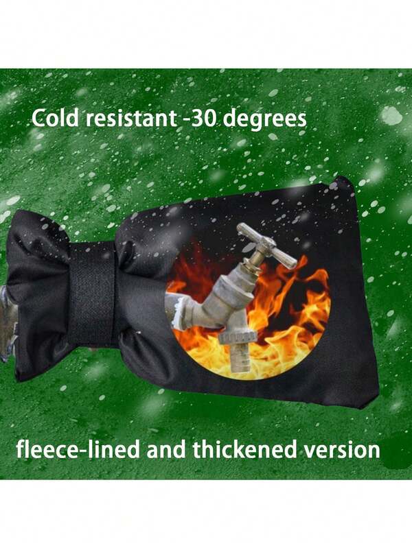 1pc Outdoor Faucet Cover, Upgraded Thick Outdoor Garden Faucet Protector, Winter Frost-Proof Faucet Cover, Waterproof Reusable Insulated Faucet Cover