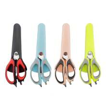 7-In-1 Multifunctional Heavy Duty Kitchen Scissors, Suitable For Food, Detachable Design, Stainless Steel Multifunctional Cooking Food Scissors With Magnetic Stand - Black-1 Pcs - View 3