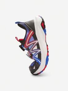 Balabala 奥特曼IP男童户外运动鞋，2025秋冬季防水 - 藍紅色調 - 查看 6