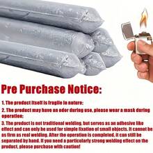 低温家用药芯焊条 - 快速熔化的药芯焊条，适用于不锈钢、铜、铁、铝等材料 - 适用于水箱和管道焊接，经久耐用，无需电池，焊接配件，管道焊接，时尚金属表面，优质金属材料，无需电池，焊条，焊接配件，焊接工具